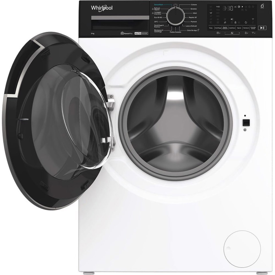 Whirlpool Lavatrice smart connessa con WiFi 9 kg - WPM 912W ADS IT