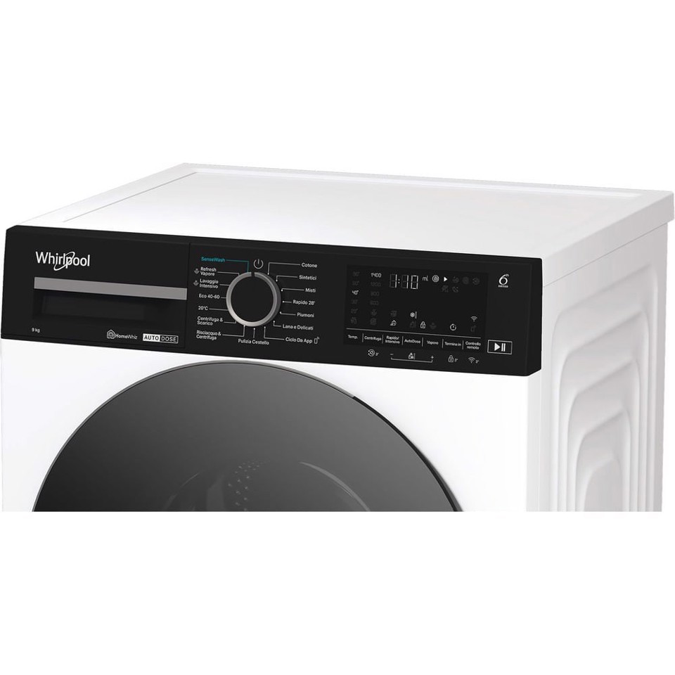 Whirlpool Lavatrice smart connessa con WiFi 9 kg - WPM 912W ADS IT