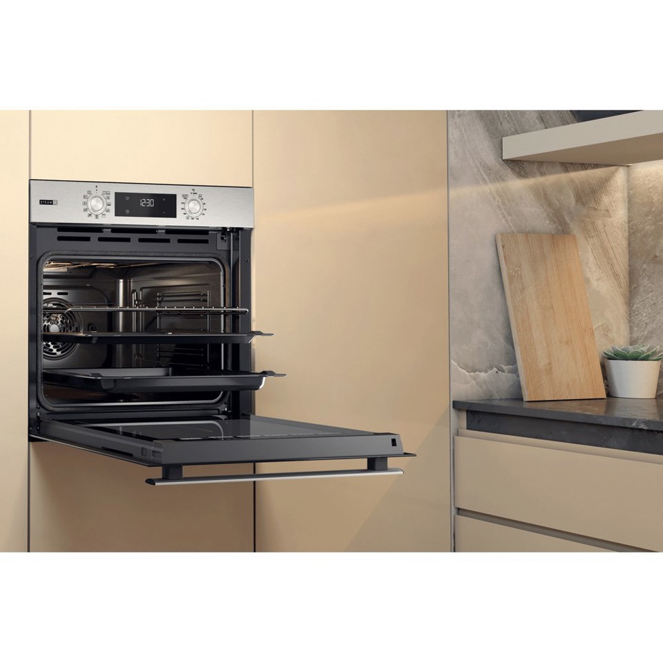 Whirlpool OMSR58RU0SX 71 L A+ Acciaio inossidabile