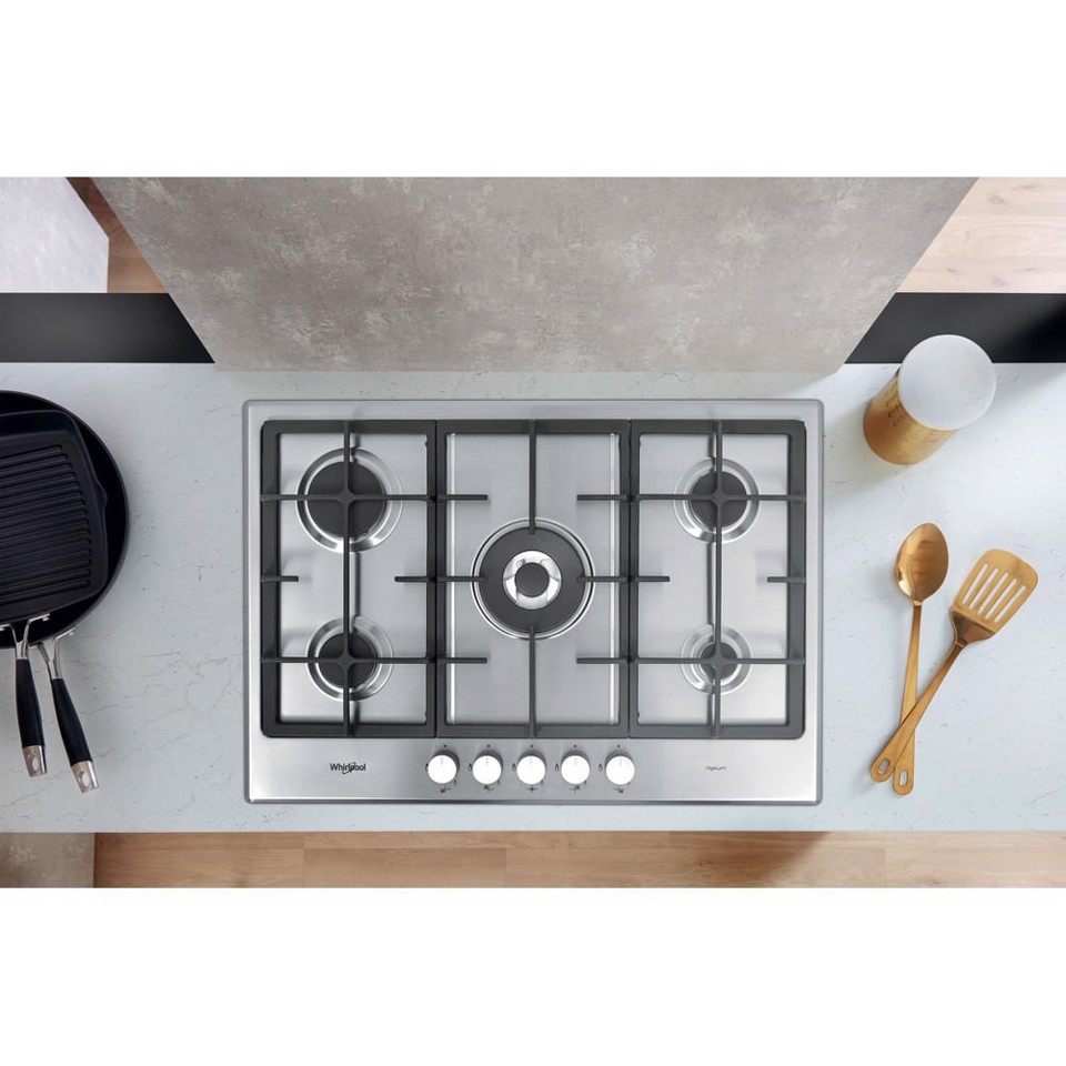 Whirlpool Piano cottura a gas - GMR 7522/IXL Made in Italy