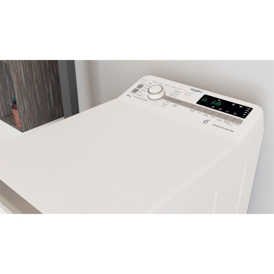Whirlpool TDLR 6251BS IT lavatrice Caricamento dall'alto 6 kg 1151 Giri/min B Bianco