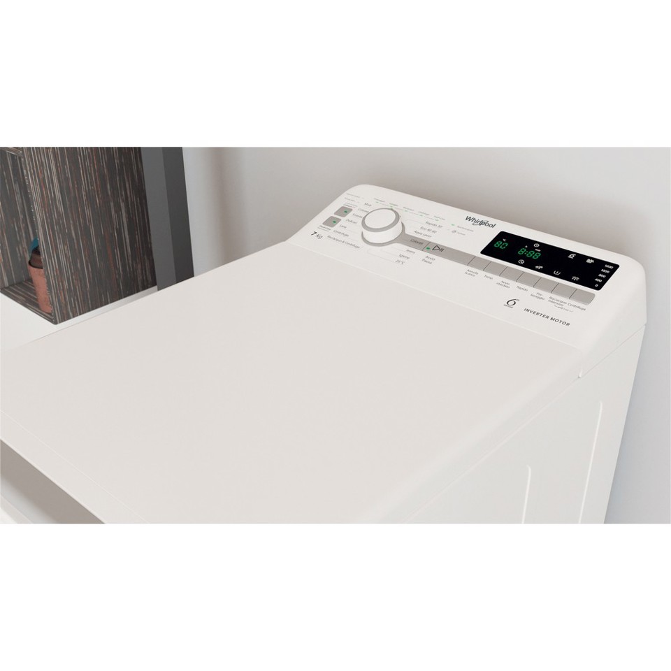 Whirlpool TDLR 7231BS IT lavatrice Caricamento dall'alto 7 kg 1151 Giri/min D Bianco