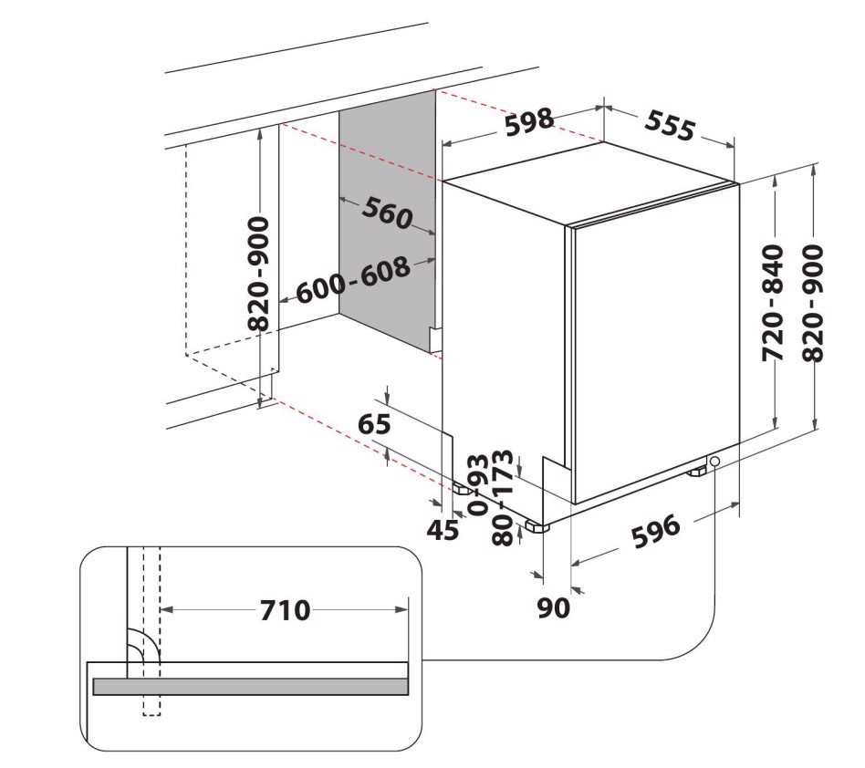 Whirlpool W7I HF60 TU A scomparsa totale 15 coperti A