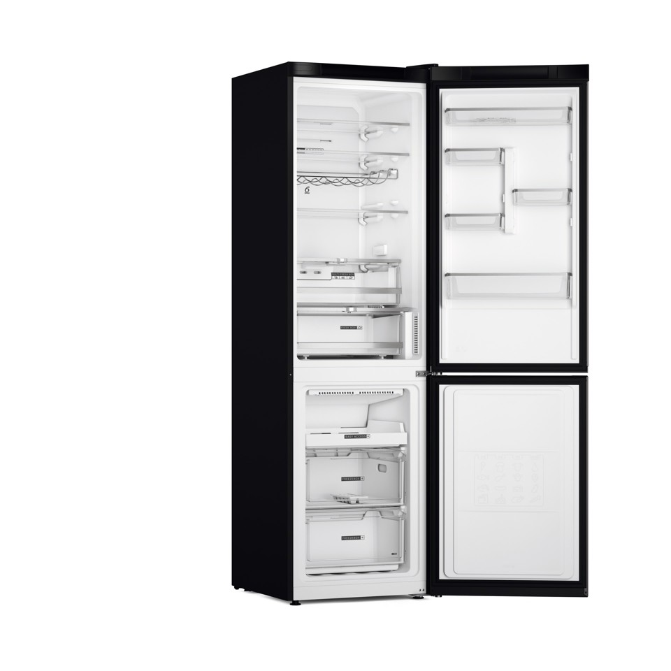 Whirlpool W7X 93T KS Libera installazione 367 L D Nero, Acciaio inossidabile