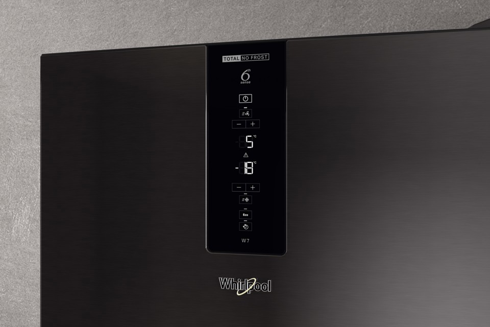 Whirlpool W7X 93T KS Libera installazione 367 L D Nero, Acciaio inossidabile