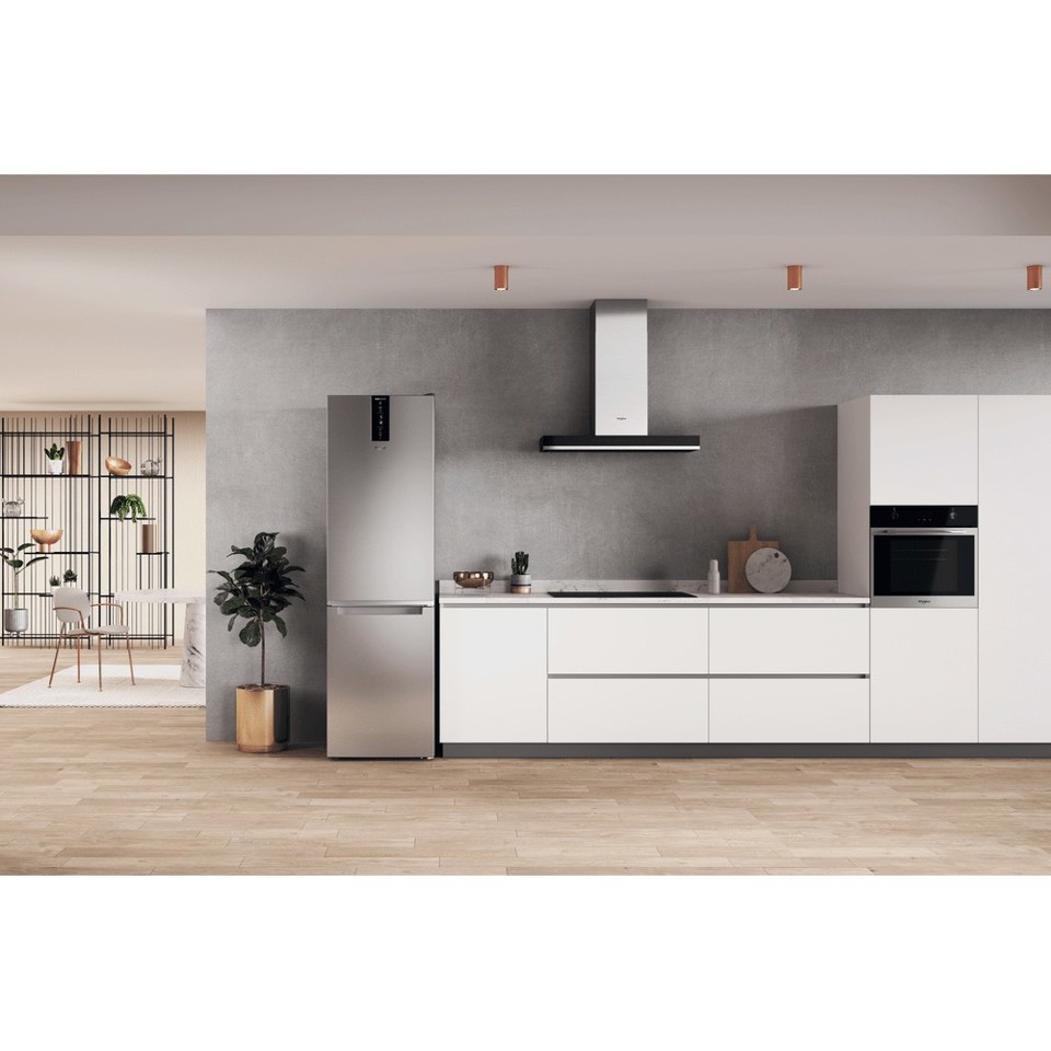 Whirlpool W7X 93T OX 2 frigorifero con congelatore Libera installazione 367 L D Acciaio inossidabile