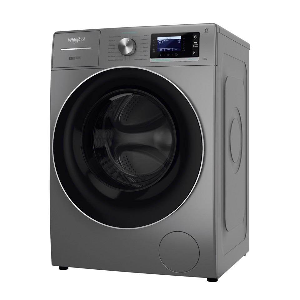 Whirlpool W8 09ADS SILENCE IT lavatrice Caricamento frontale 10 kg 1400 Giri/min Grigio