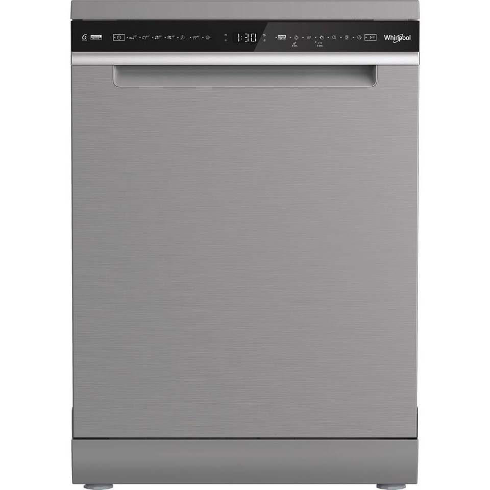 Whirlpool W8F HS61X, Lavastoviglie MaxiSpace 60cm, classe A, 15 coperti, 41dBA, Inox