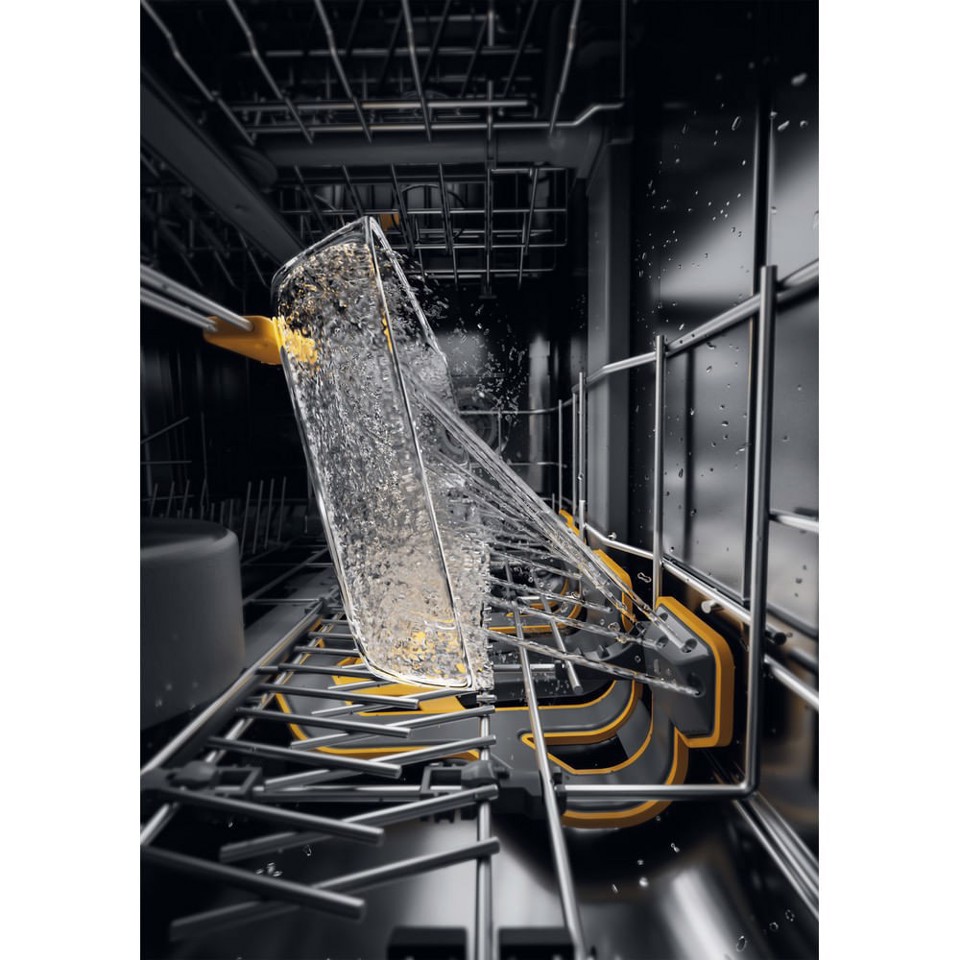 Whirlpool W8F HS61X, Lavastoviglie MaxiSpace 60cm, classe A, 15 coperti, 41dBA, Inox