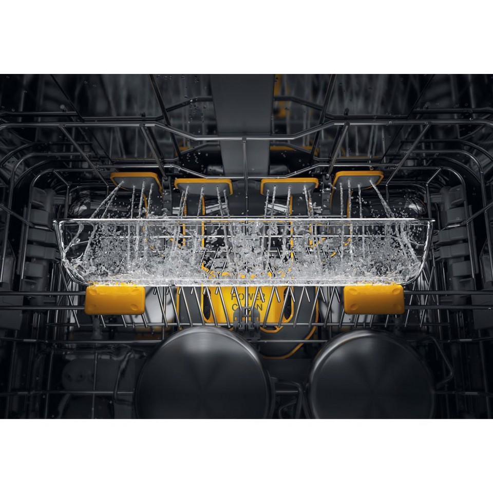 Whirlpool W8F HS61X, Lavastoviglie MaxiSpace 60cm, classe A, 15 coperti, 41dBA, Inox