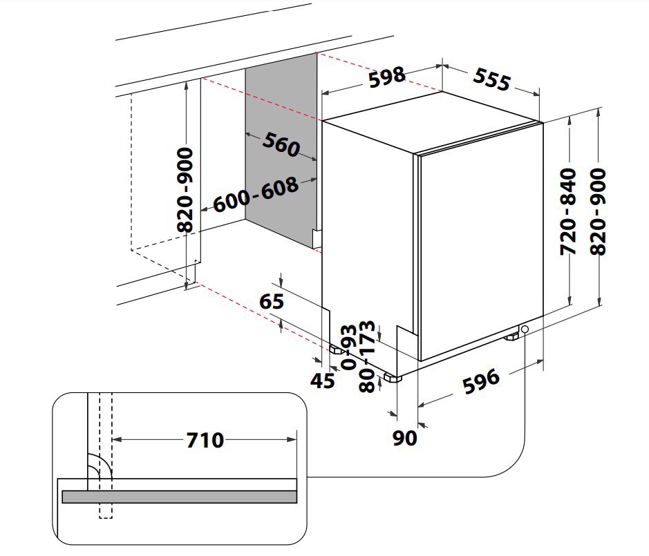 Whirlpool W8I HP42 L A scomparsa totale 14 coperti C