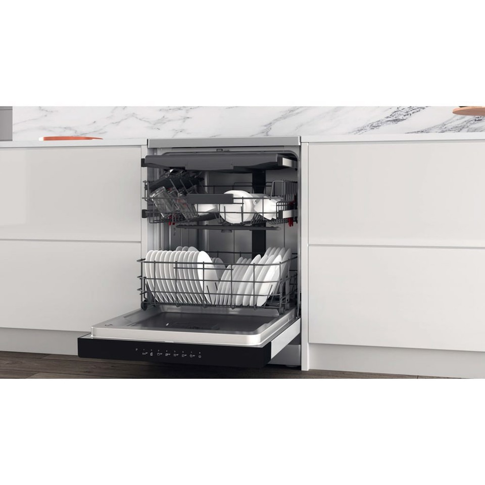 Whirlpool WH4FFC14BN6X, Lavastoviglie 60cm, classe C, 14 coperti, 44 dBA, Inox