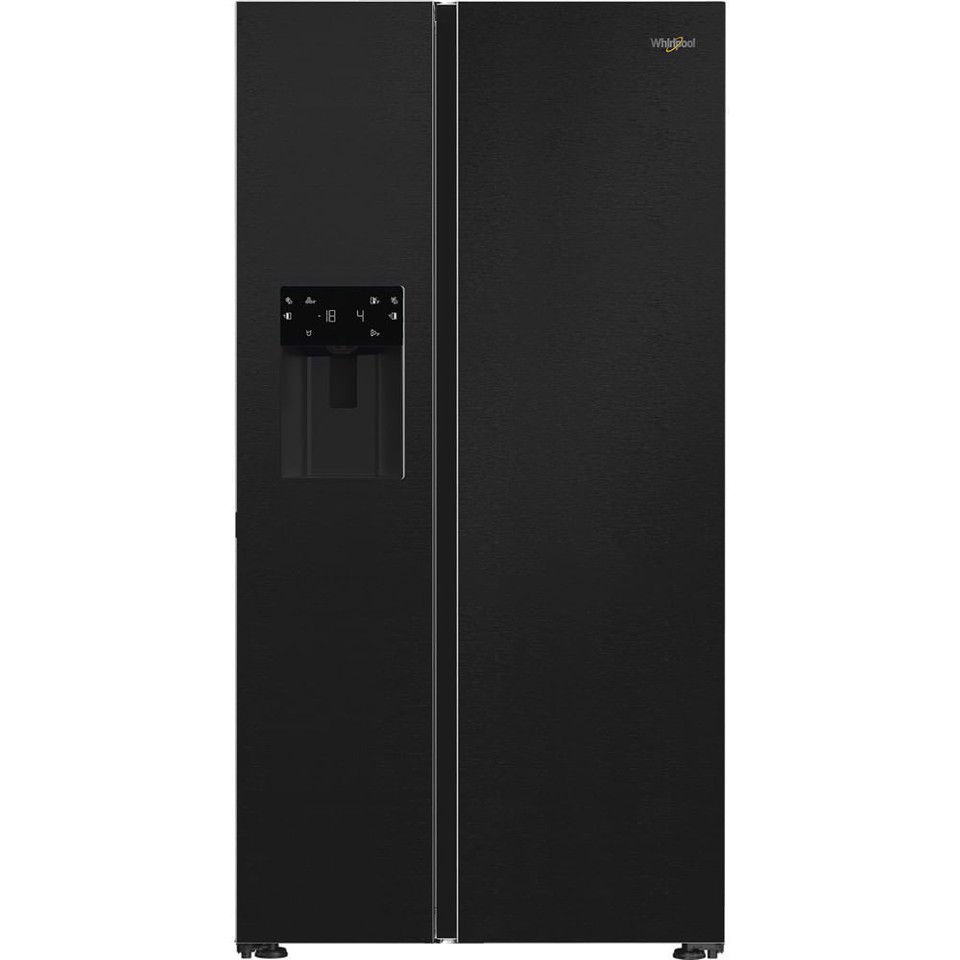Whirlpool WHG2 6574W XK5E Frigorifero Side by Side a libera installazione, Dual no frost, Classe D, Inox, 35 dbA