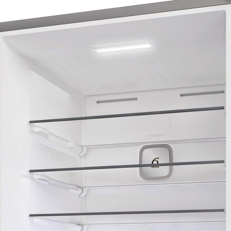 Whirlpool WHK2 6494 X6E Frigorifero combinato a libera installazione, Dual No Frost, 70 cm, classe C, Pearl Inox, 39db, h 192 cm