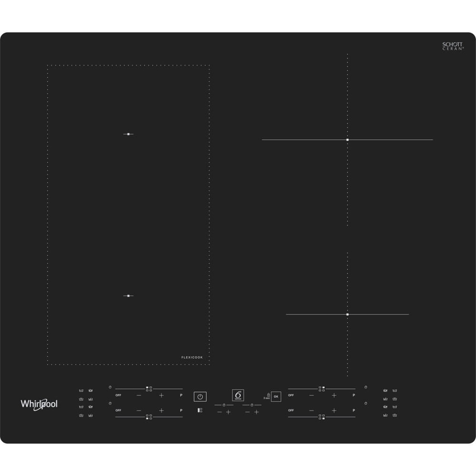 Whirlpool WL B8160 NE Nero Da incasso 59 cm Piano cottura a induzione 4 Fornello(i)