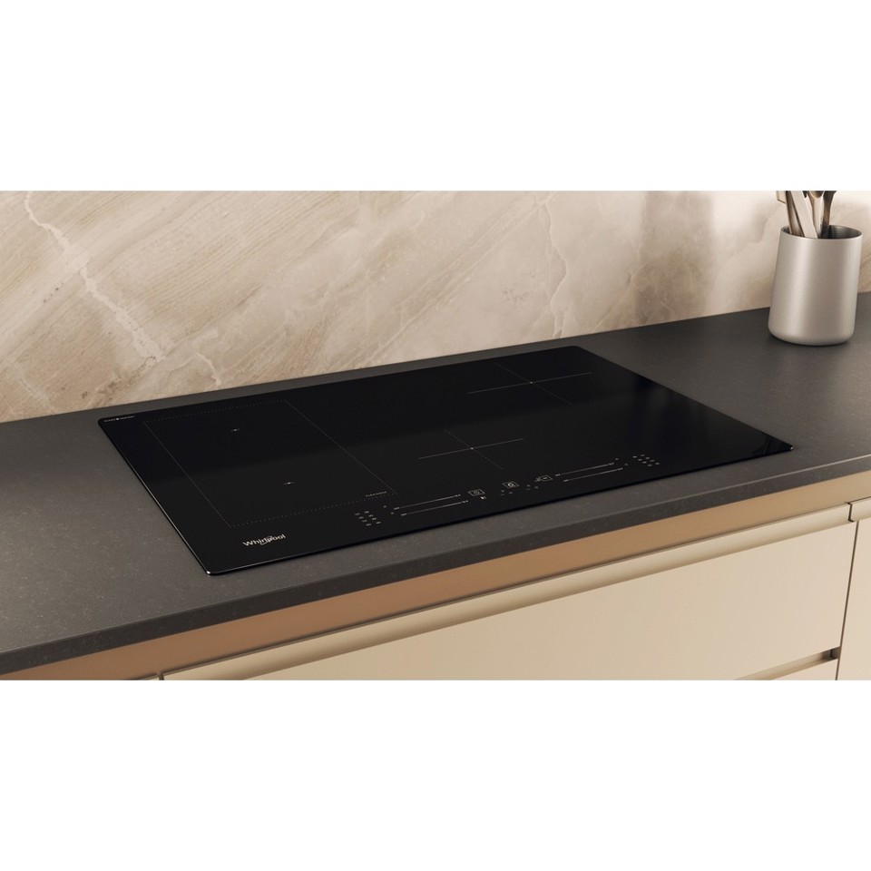 Whirlpool WL S2177 CPNE Nero Da incasso 77 cm Piano cottura a induzione 4 Fornello(i)