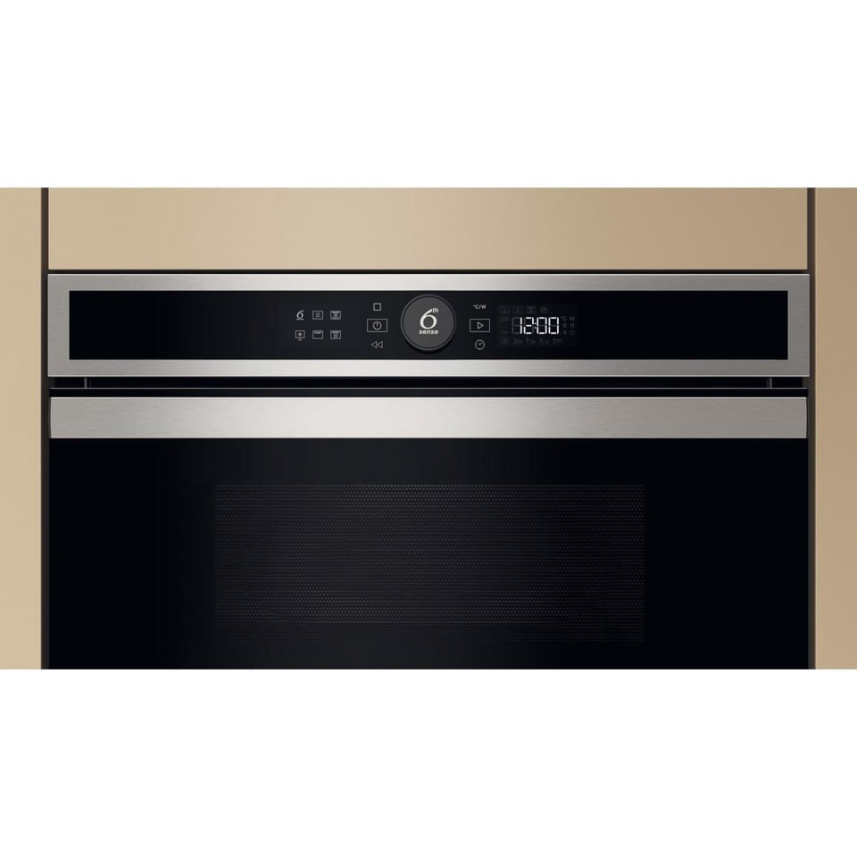 Whirlpool WMD4I4MX Microonde con grill, inox, Display Lcd 6°Senso, Crisp, 31 Lt