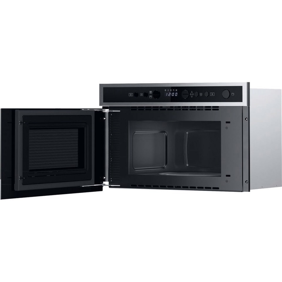 Whirlpool WMN4I4BX Microonde con grill, inox, Display digitale, Crisp, Jet defrost 22 Lt