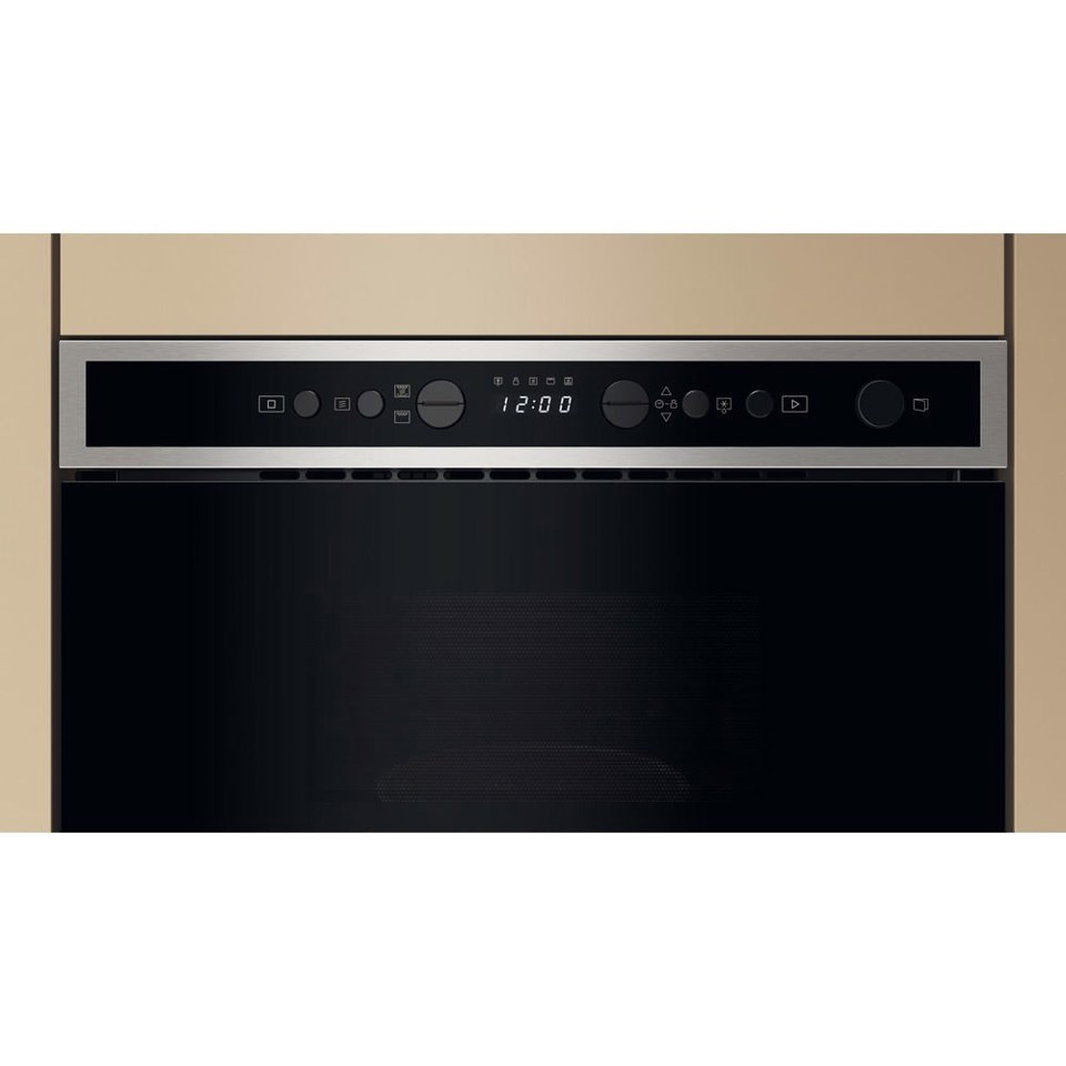 Whirlpool WMN4I4BX Microonde con grill, inox, Display digitale, Crisp, Jet defrost 22 Lt
