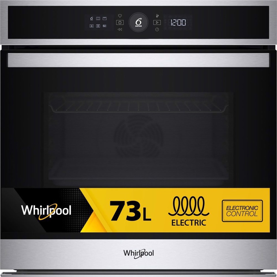 Whirlpool WOI4IS8HM0XA Forno multifunzione Inox 17 funzioni Pizza310° Cook4 Steam+ classe A+ 73Lt, Idrolisi