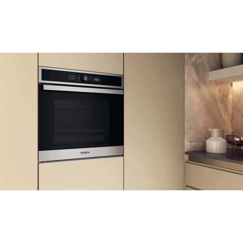 Whirlpool WOI4IS8HM0XA Forno multifunzione Inox 17 funzioni Pizza310° Cook4 Steam+ classe A+ 73Lt, Idrolisi