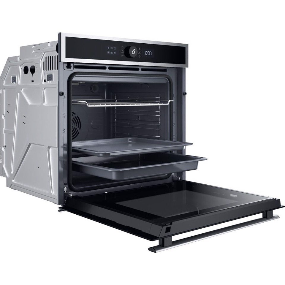 Whirlpool WOI4IS8PM0SXA Forno multifunzione Inox 17 funzioni Pizza310° Cook4 Steam+ classe A+ 73Lt, Pirolisi + Idrolisi Made in Italy