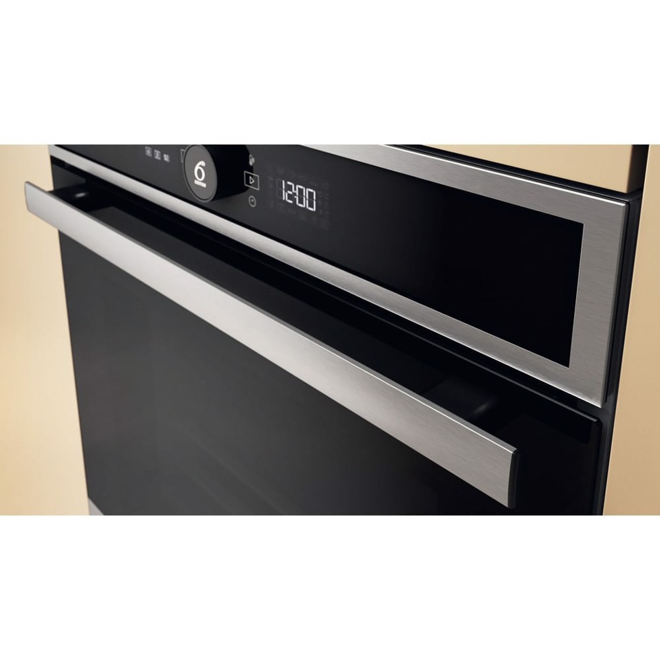 Whirlpool WOI4IS8PM0SXA Forno multifunzione Inox 17 funzioni Pizza310° Cook4 Steam+ classe A+ 73Lt, Pirolisi + Idrolisi Made in Italy