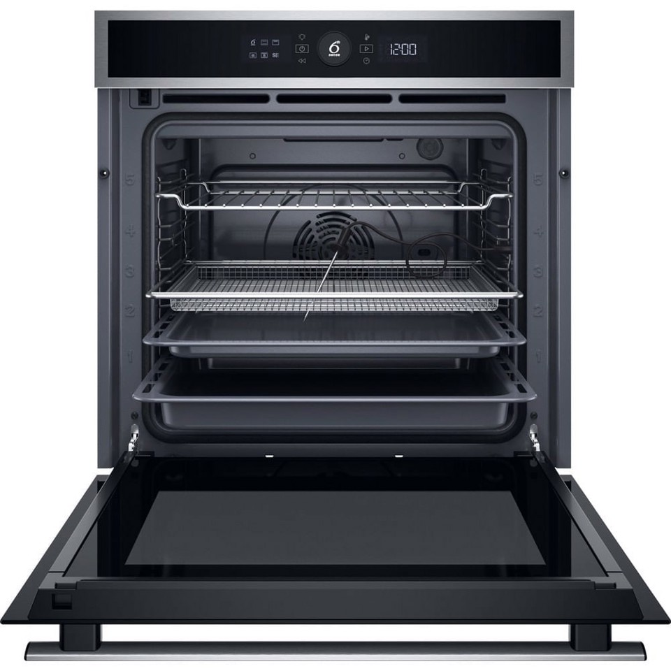 Whirlpool WOI4IS8PPM0SXA Forno Inox 17 funzioni, Pizza310° Cook4 Steam+ AirFry classe A+ 73Lt, Pirolisi+Idrolisi