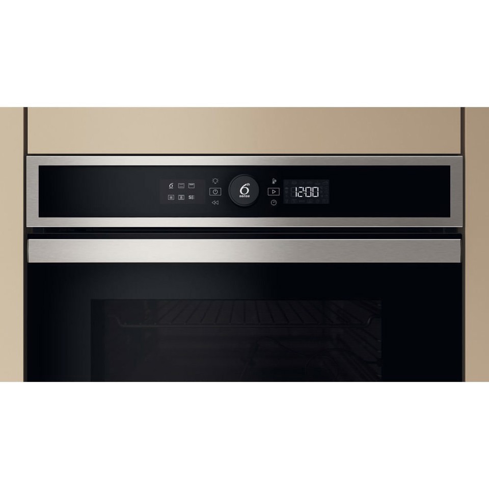Whirlpool WOI4IS8PPM0SXA Forno Inox 17 funzioni, Pizza310° Cook4 Steam+ AirFry classe A+ 73Lt, Pirolisi+Idrolisi