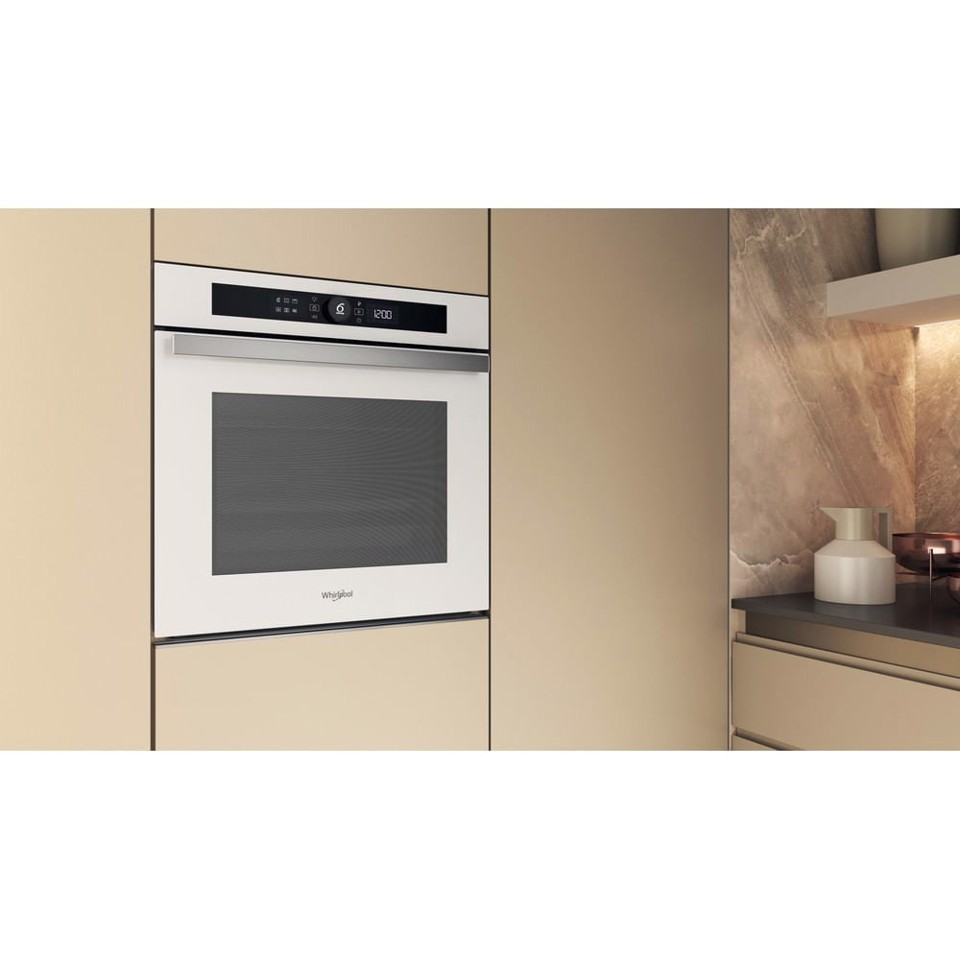 Whirlpool WOI4S8HM2SWA Forno multifunzione Bianco 17 funzioni Pizza310° Cook4 Steam+ classe A+ 73Lt, Idrolisi