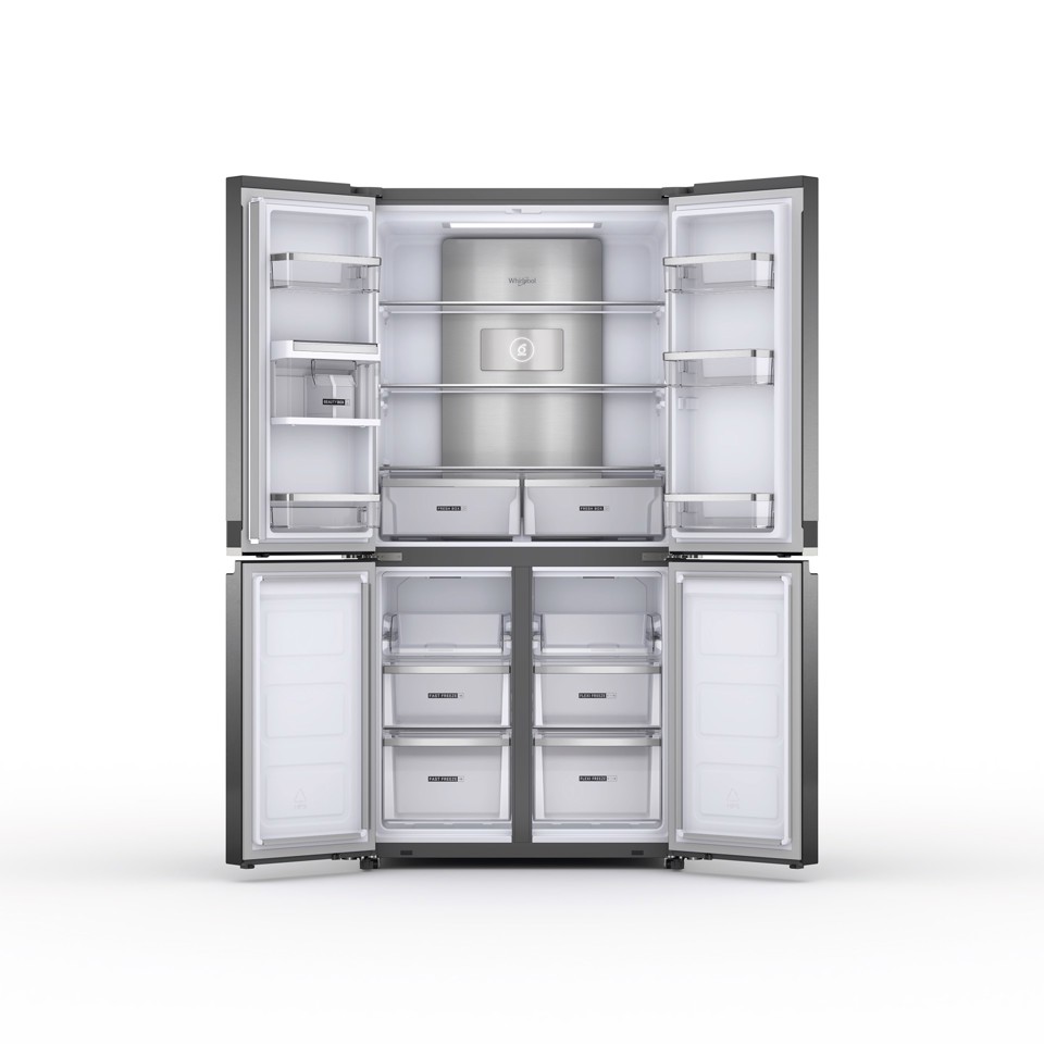 Whirlpool WQ9 U3L EF frigorifero side-by-side Libera installazione 594 L D Acciaio inossidabile