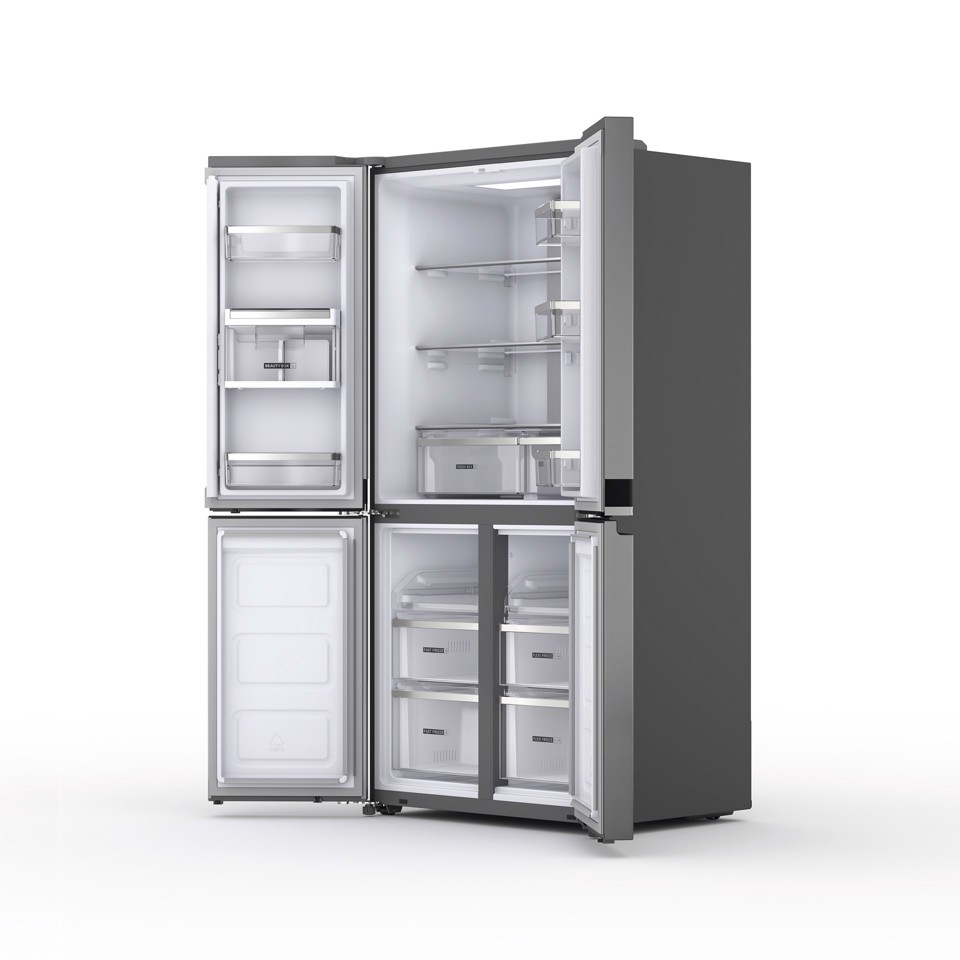 Whirlpool WQ9 U3L EF frigorifero side-by-side Libera installazione 594 L D Acciaio inossidabile