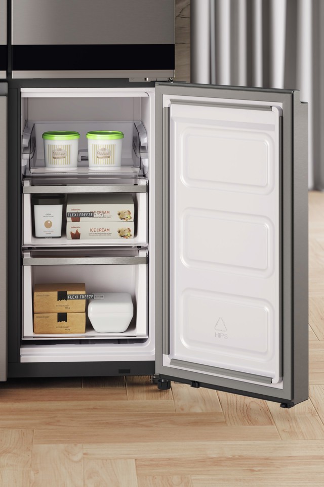 Whirlpool WQ9 U3L EF frigorifero side-by-side Libera installazione 594 L D Acciaio inossidabile