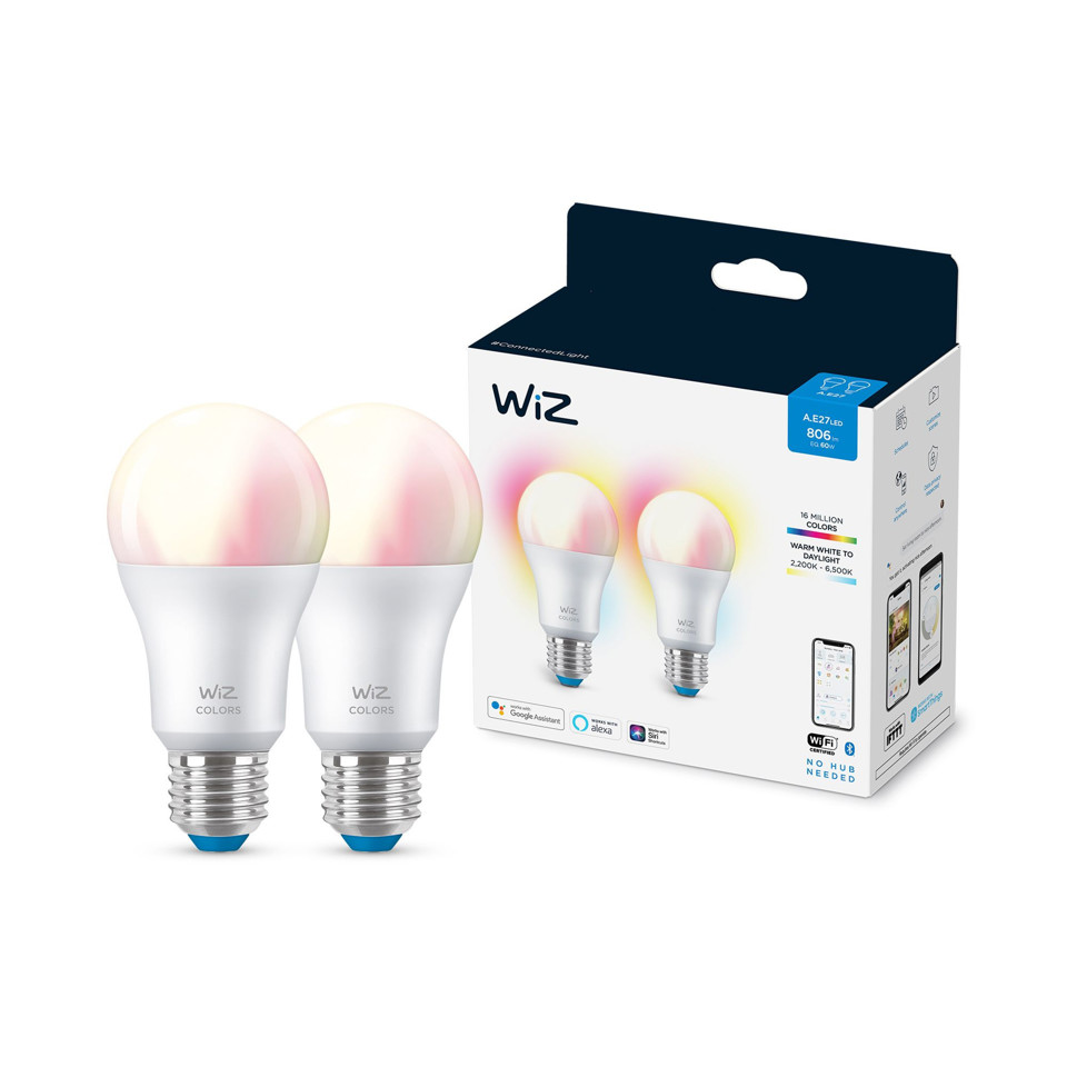 WiZ Lampadina A60 E27 x2