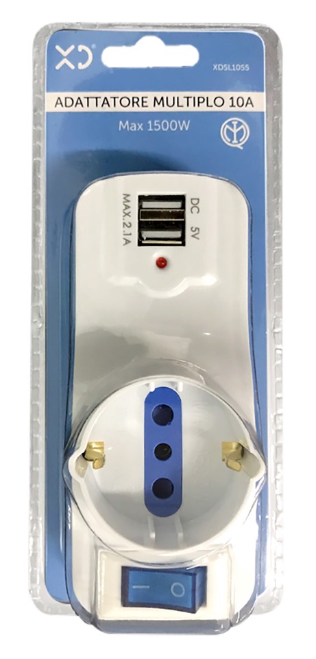 XD Enjoy Adattatore Multiplo 10A