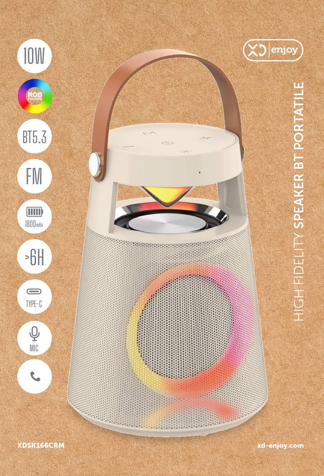 XD Enjoy Altoparlante Bluetooth Ricaricabile Portatile