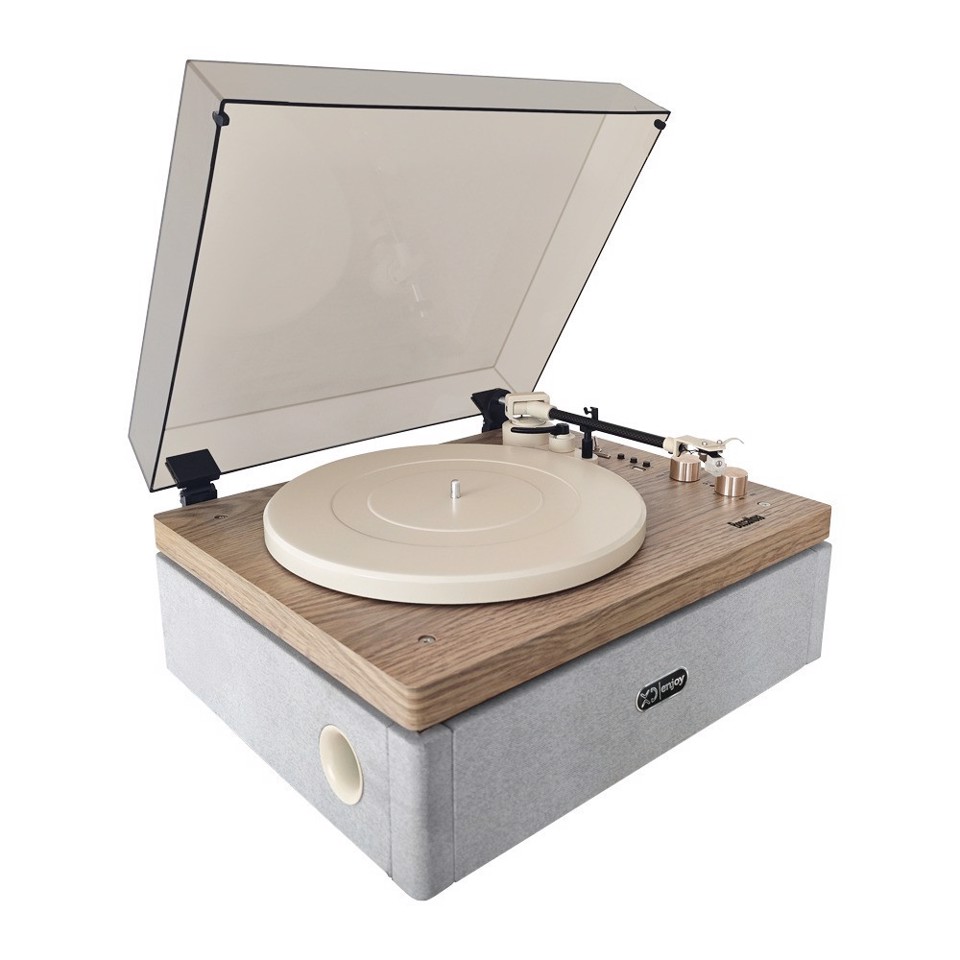 XD Enjoy BossaNova Giradischi con trasmissione a cinghia Grigio, Legno Semiautomatico