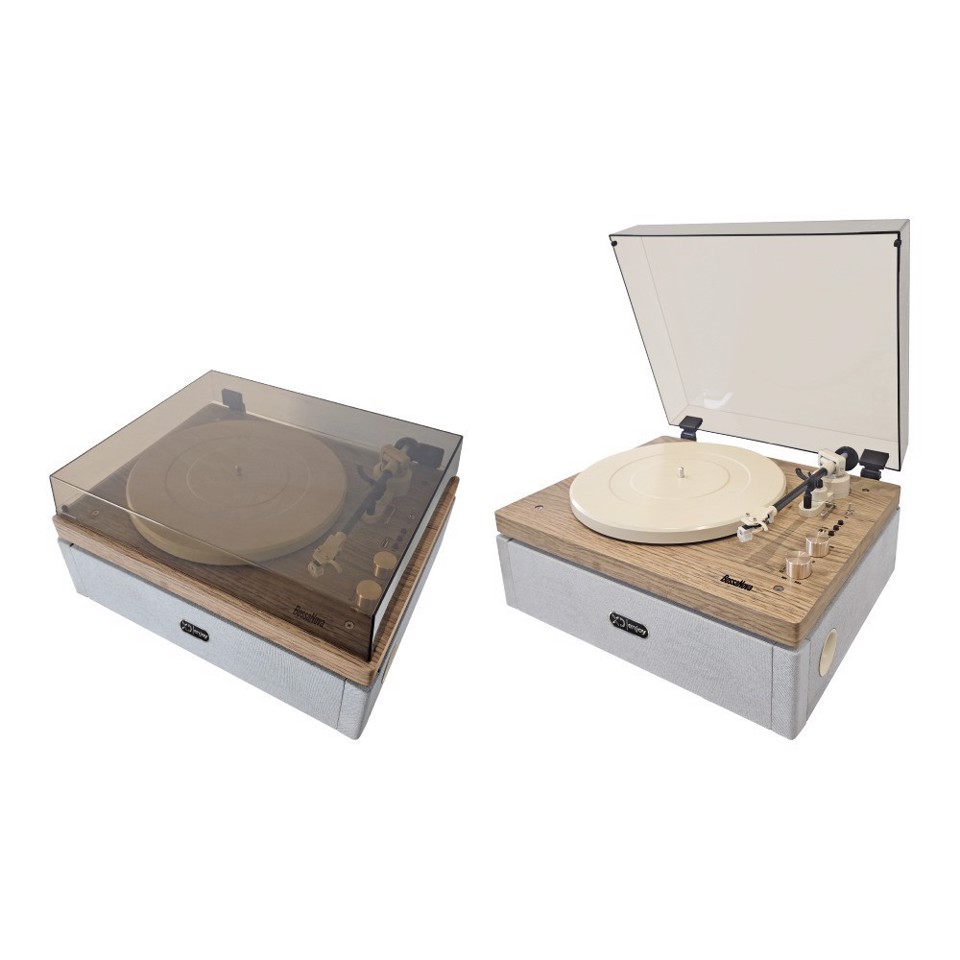 XD Enjoy BossaNova Giradischi con trasmissione a cinghia Grigio, Legno Semiautomatico