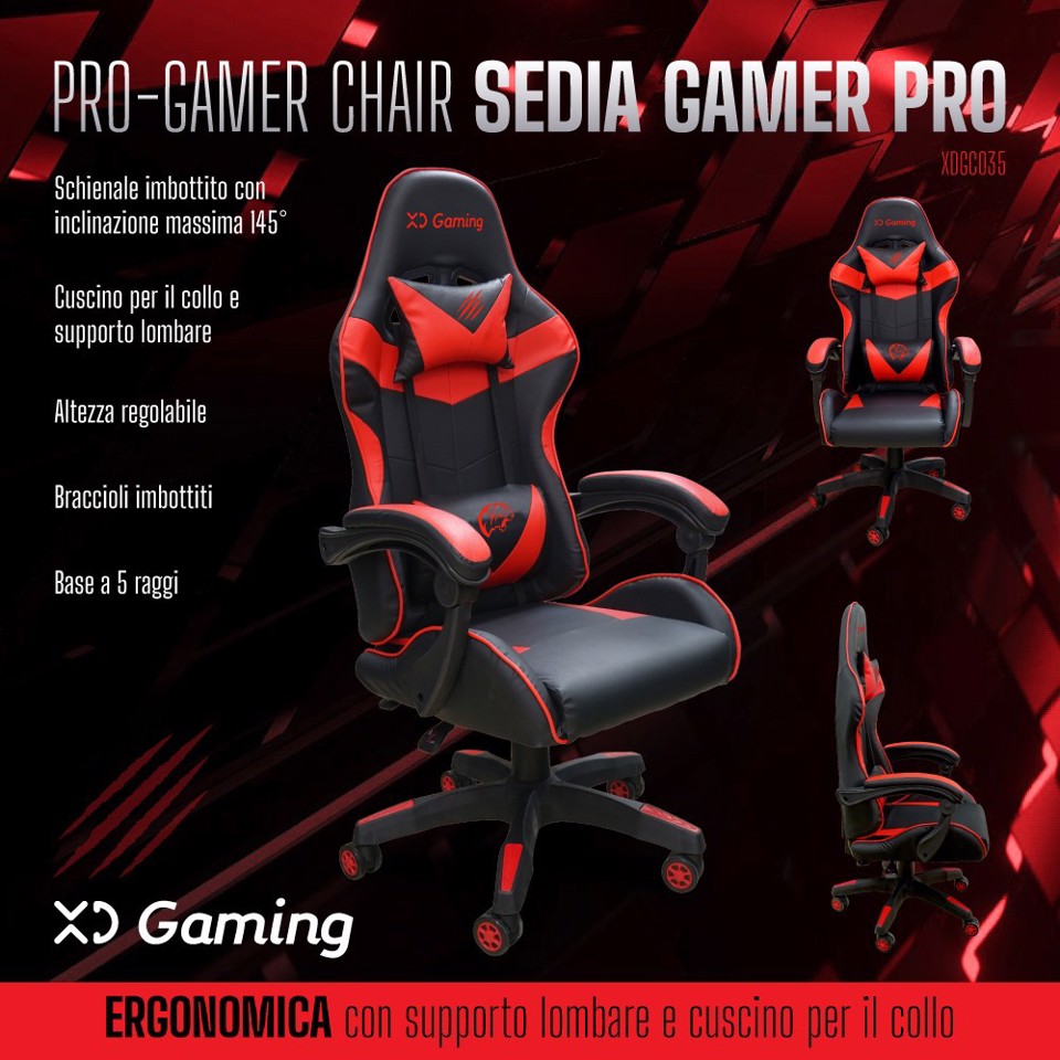 XD Gaming Gamer Chair - Sedia Gamer