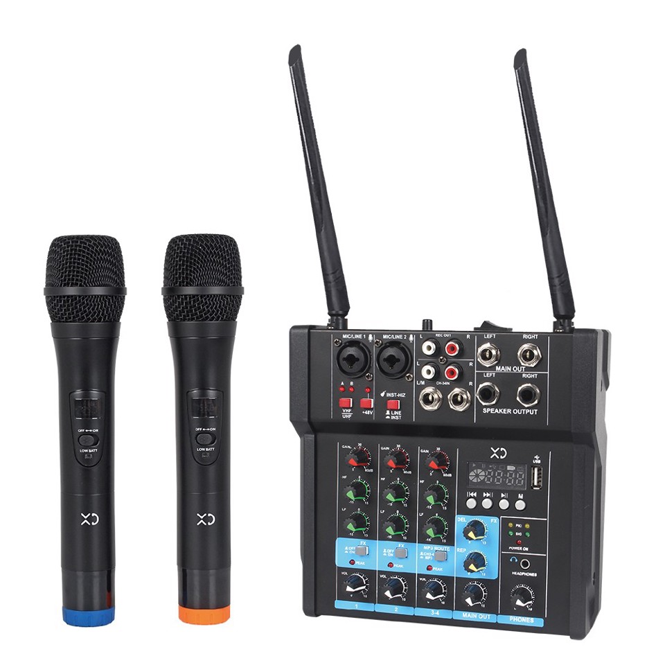XD Enjoy Kit Valigetta mixer con 2 microfoni wireless