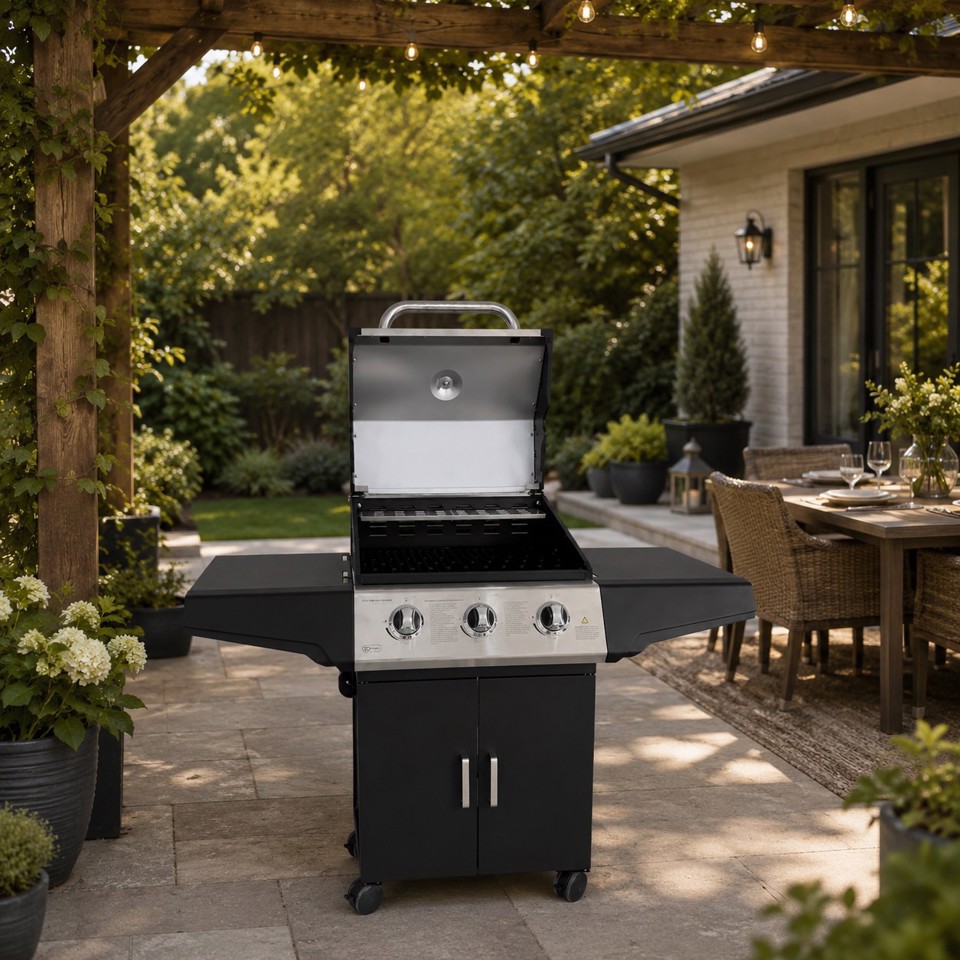 XD Enjoy XDBBQ255 barbecue per l'aperto e bistecchiera Carrello propano/butano Nero, Grigio 9450 W