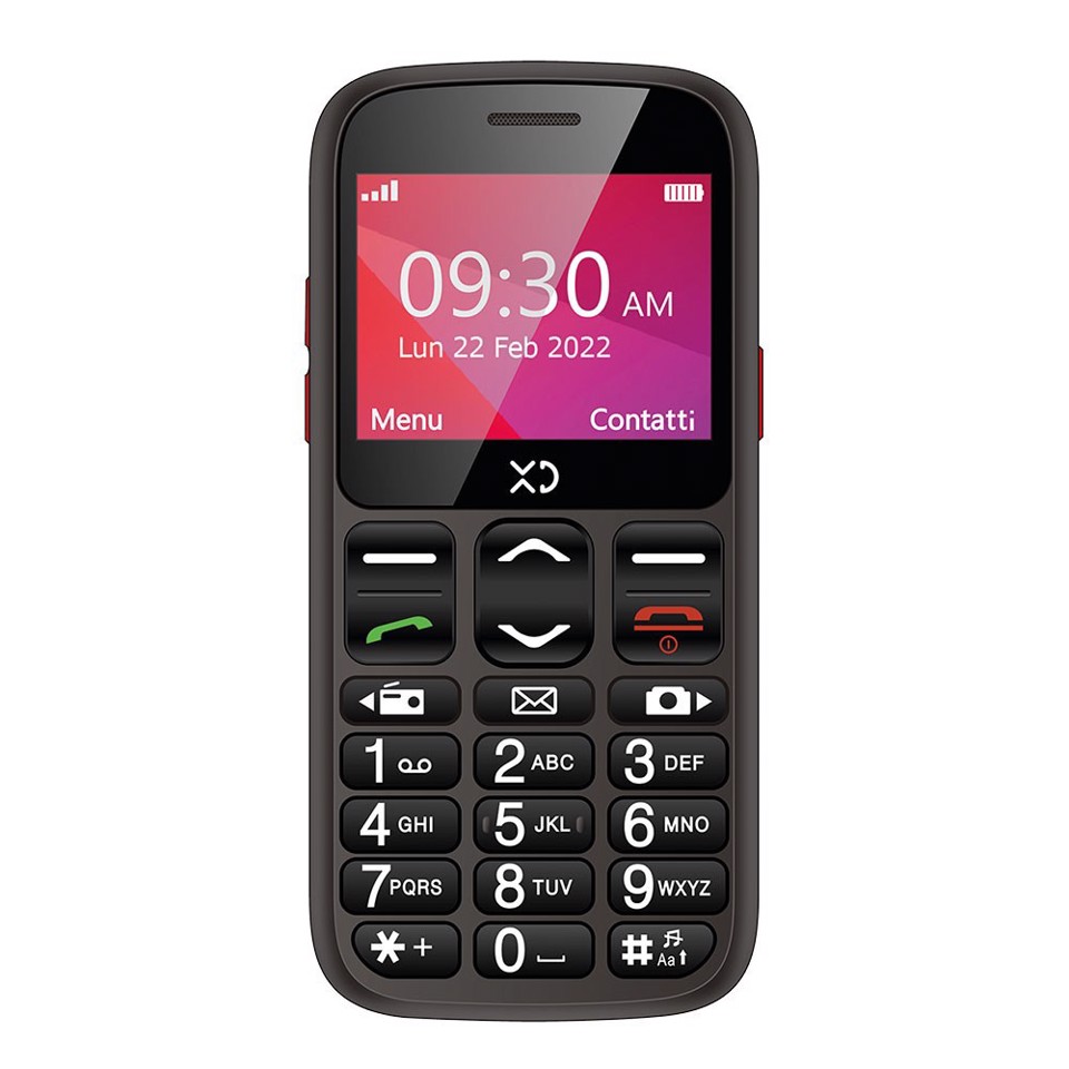 XD Enjoy XDC332 cellulare 5,87 cm (2.31") Nero Telefono per anziani