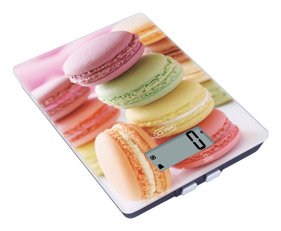 XD Enjoy XDCAM9332K bilancia da cucina Multicolore Superficie piana Rettangolo Bilancia da cucina elettronica