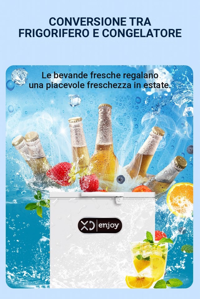 XD Enjoy XDCOMF201D congelatore Congelatore a pozzo Libera installazione 199 L Bianco