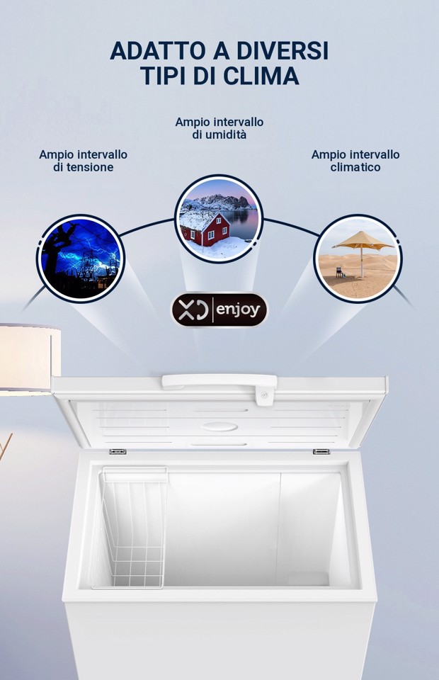 XD Enjoy XDCOMF201D congelatore Congelatore a pozzo Libera installazione 199 L Bianco