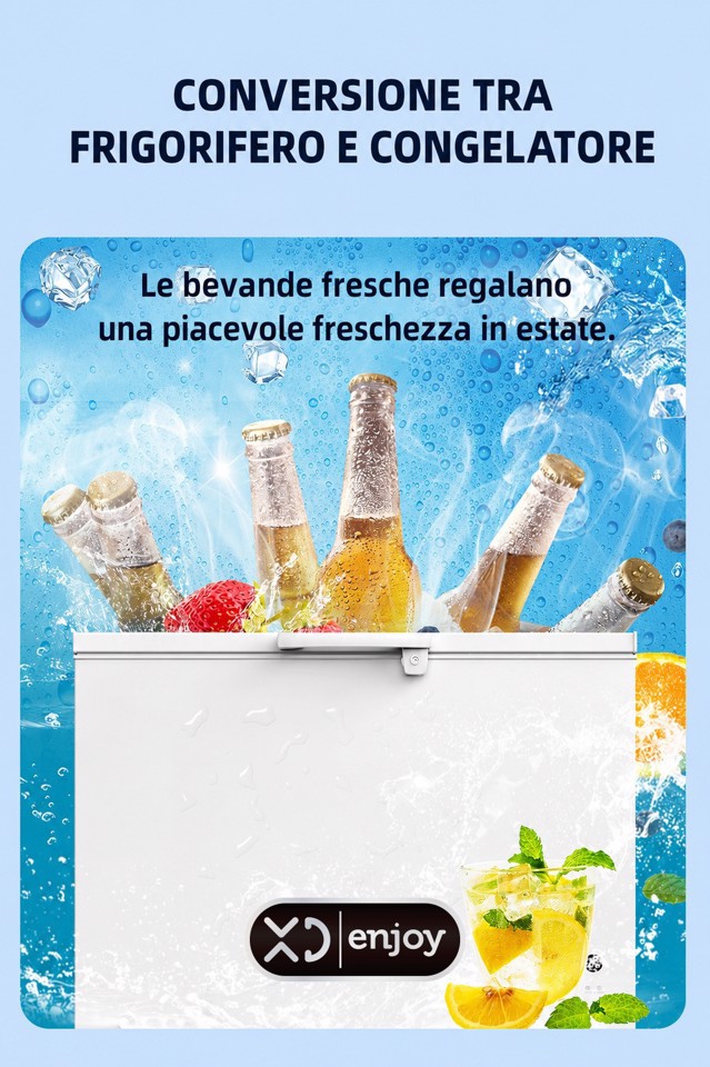 XD Enjoy XDCOMF301D congelatore Congelatore a pozzo Libera installazione 299 L Bianco