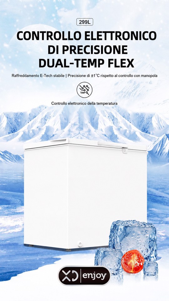 XD Enjoy XDCOMF301D congelatore Congelatore a pozzo Libera installazione 299 L Bianco