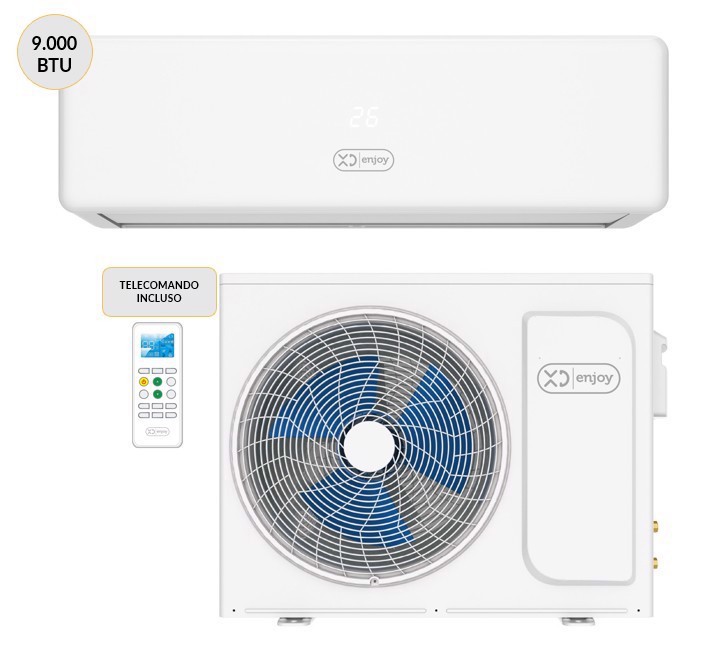 XD Enjoy Condizionatore MONO split Inverter 9000btu Wi-Fi XDCSD09UE + XDCSD09UI Climatizzatore Fisso