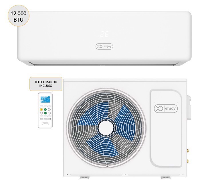 XD Enjoy Condizionatore MONO split Inverter 12000 btu Wi-Fi XDCSD12UE + XDCSD12UI Climatizzatore Fisso