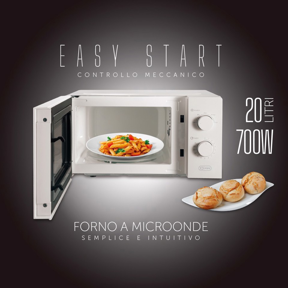 XD Enjoy XDDWMX49M forno a microonde Bianco Solo microonde Superficie piana 20 L 700 W